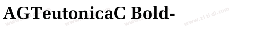 AGTeutonicaC Bold字体转换